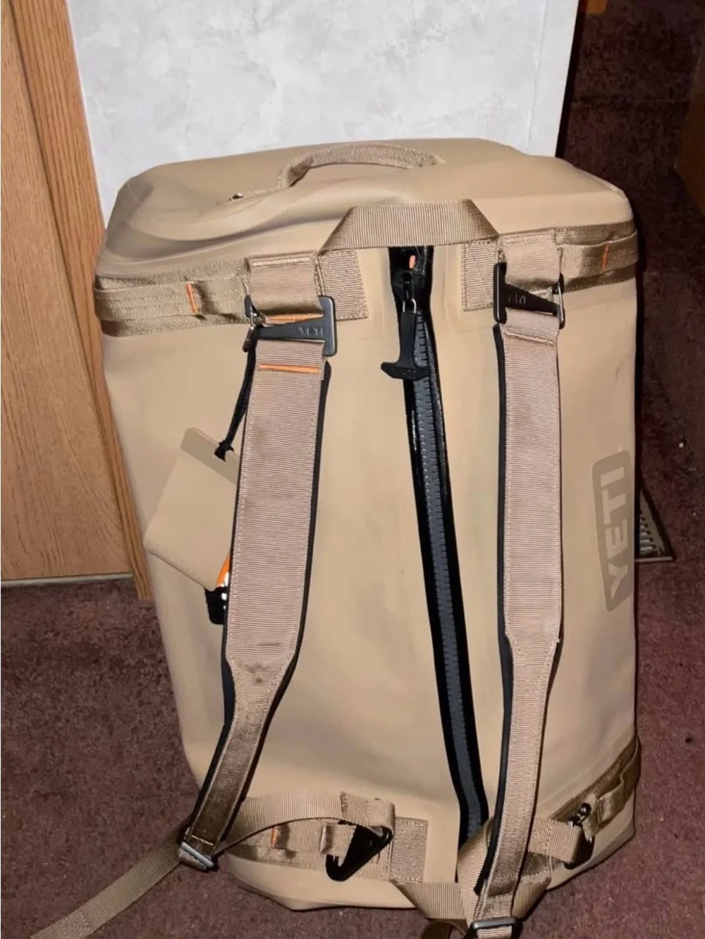 Yeti Men's Tan Duffel with Black Trim